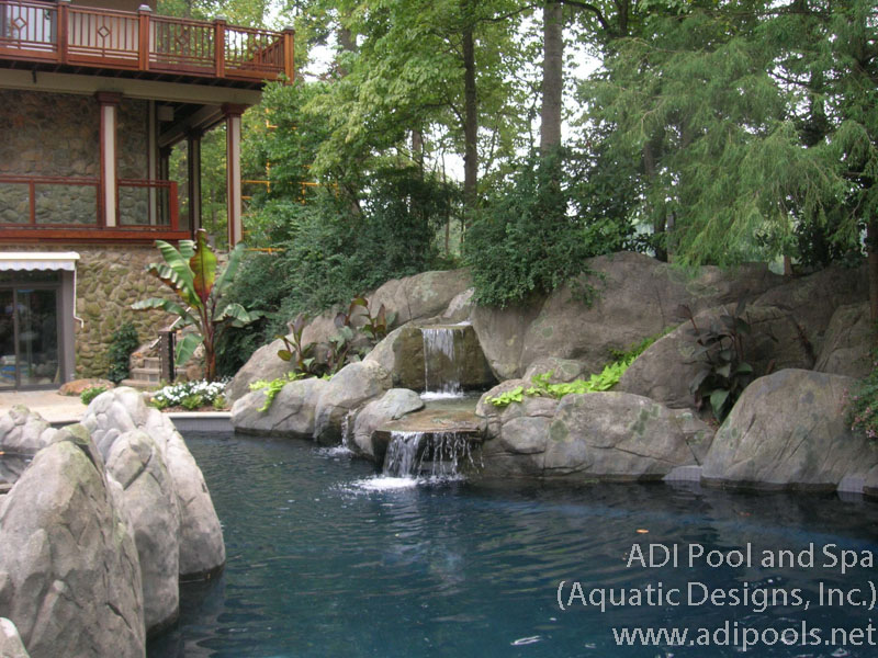 Outdoor kitchen with pool combination — ADI Pool & Spa